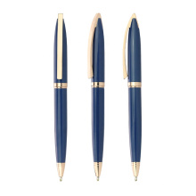 Mejor escritura Twist Luxury Gift Promotion Ball Point Pen Royal Blue Advertising Pensas de metal personalizadas con logotipo personalizado